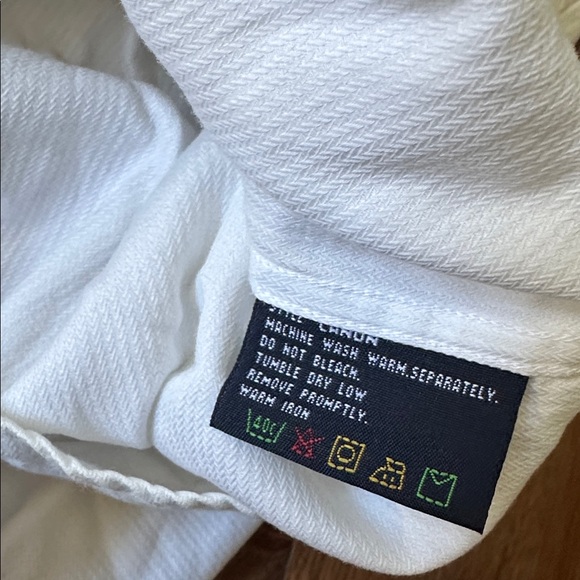 OSCAR DE LA RENTA 100% cotton button down 17 34/35 - Picture 7 of 8